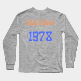 Retro Birthyear 1978 Long Sleeve T-Shirt